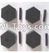 Wltoys A303 Parts-Six angle adapter(4pcs),1/12 Wltoys A303 RC Car Spare Parts Replacement Accessories